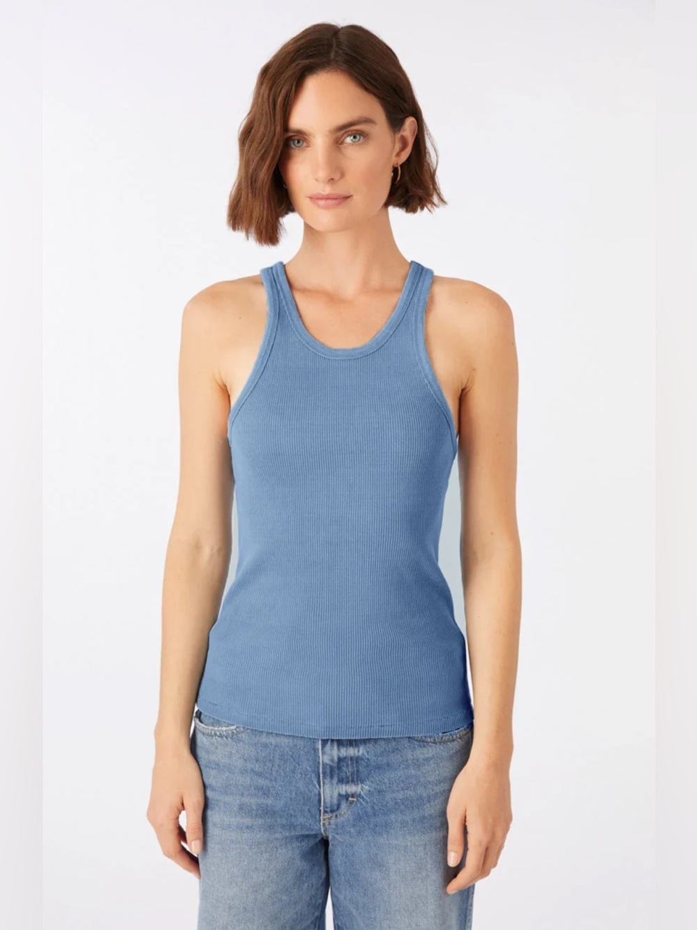 AMO Long Rib Tank Medium 100%‎ Cotton